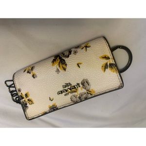 Coach Key Case with Flowers